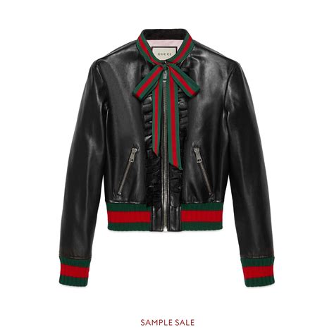 vintage gucci jacket women's|Gucci leather jackets for women.